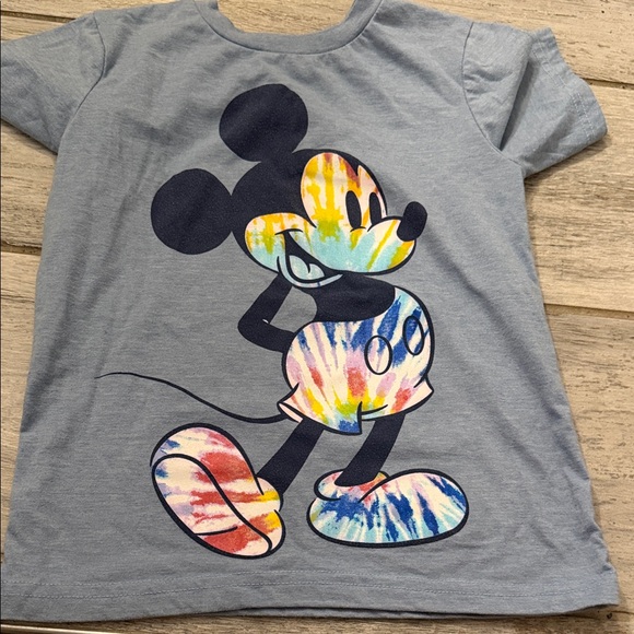 Disney Other - Disney Kids Gray Tie-Dye Mickey Mouse Tee 6/7